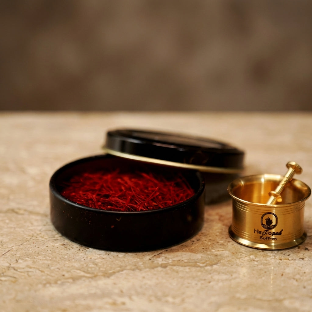 Organik İran Safranı (Süper Negin) 2gr + Havan Hediyeli