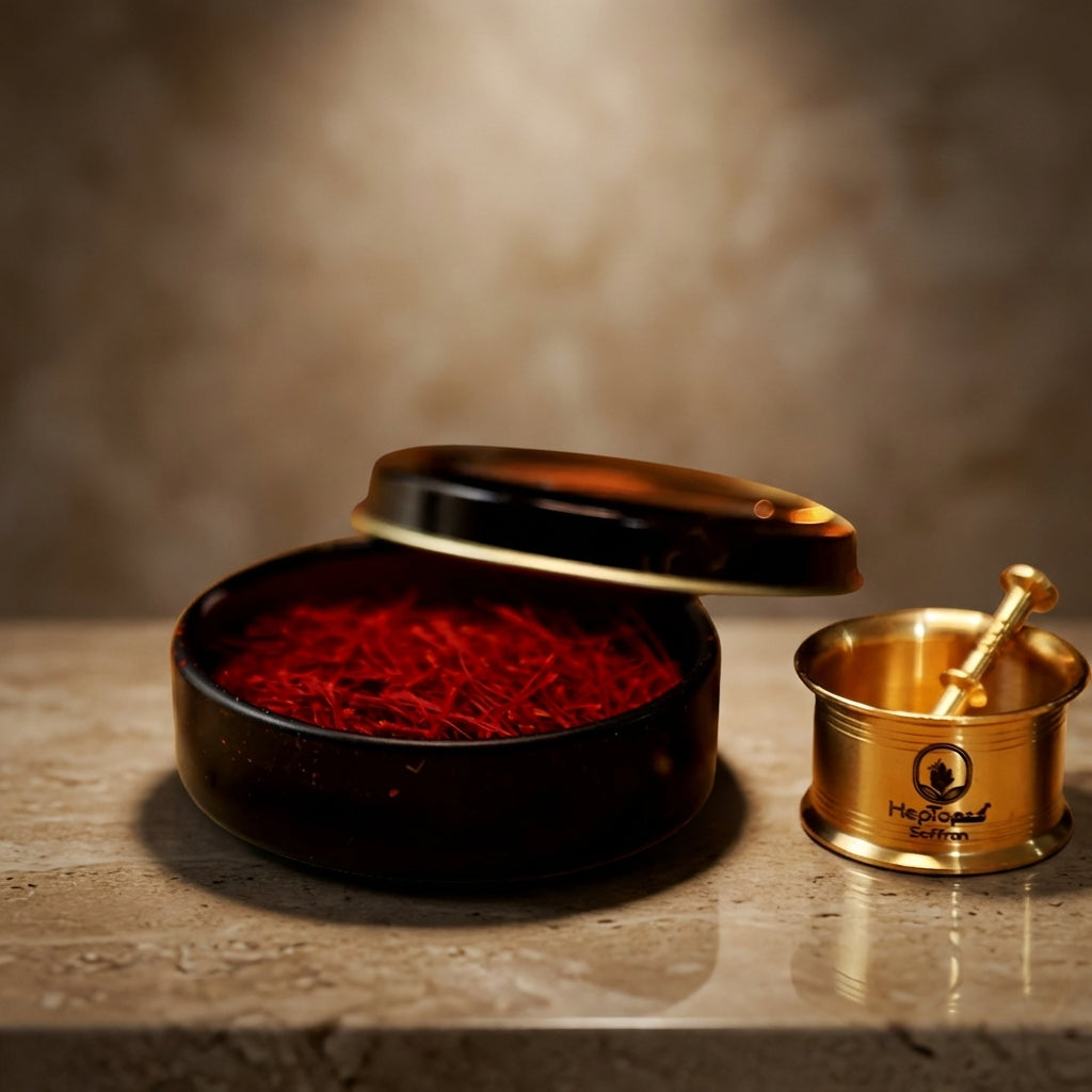 Organik İran Safranı (Süper Negin) 3gr + Havan Hediyeli
