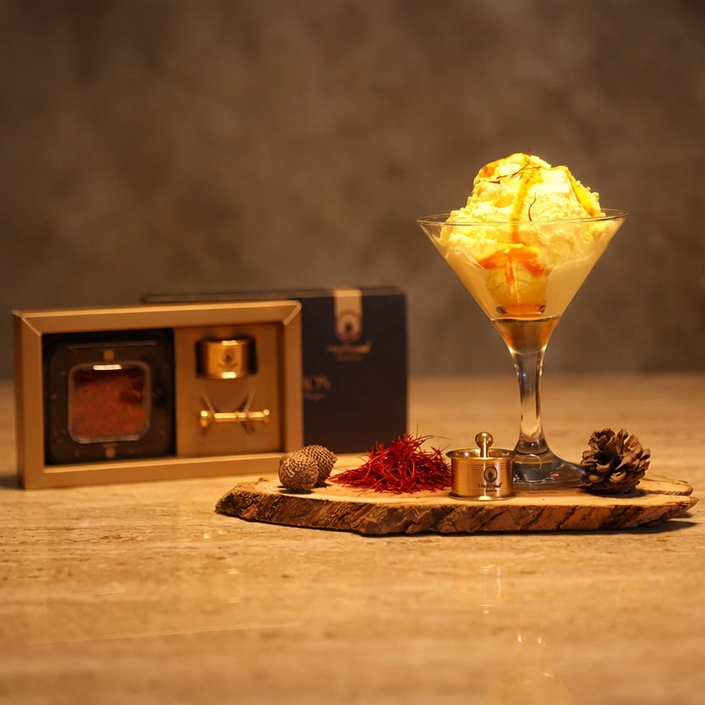 Organik İran Safranı (Süper Negin) 5gr + Havan Hediyeli