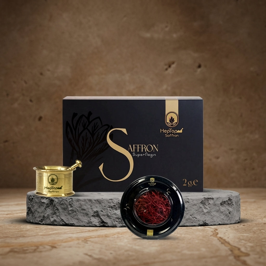 Organik İran Safranı (Süper Negin) 2gr + Havan Hediyeli